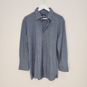 Savile Row Company Blue Flannel Shirt Button Down - Size16.5 / 32-33